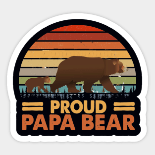 Proud Papa Bear Sticker